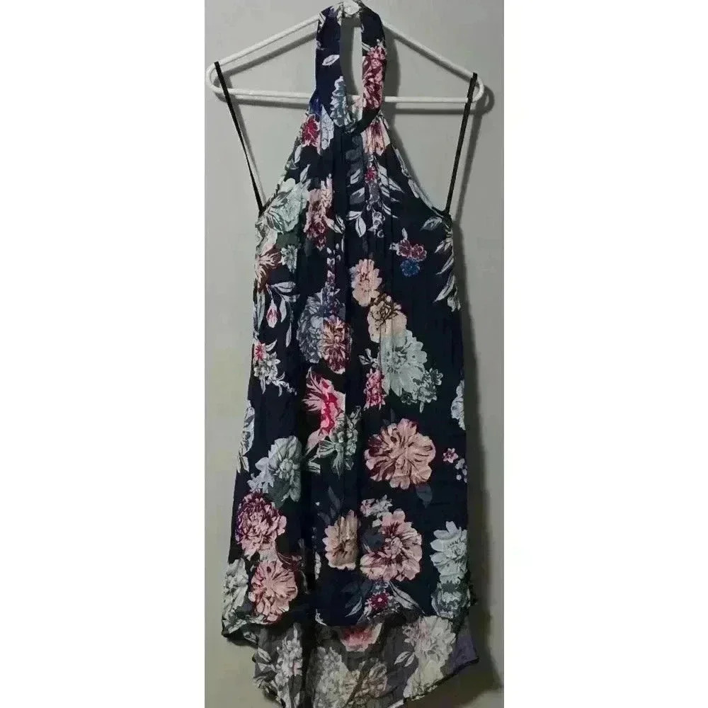 Women's‎ Minkpink Floral Dress Blue Pink Size L